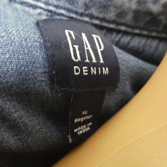 GAP Kids Denim Shirt Dress Front Pockets Long Sleeve Collared New With Tag NWT - Picture 6 of 9